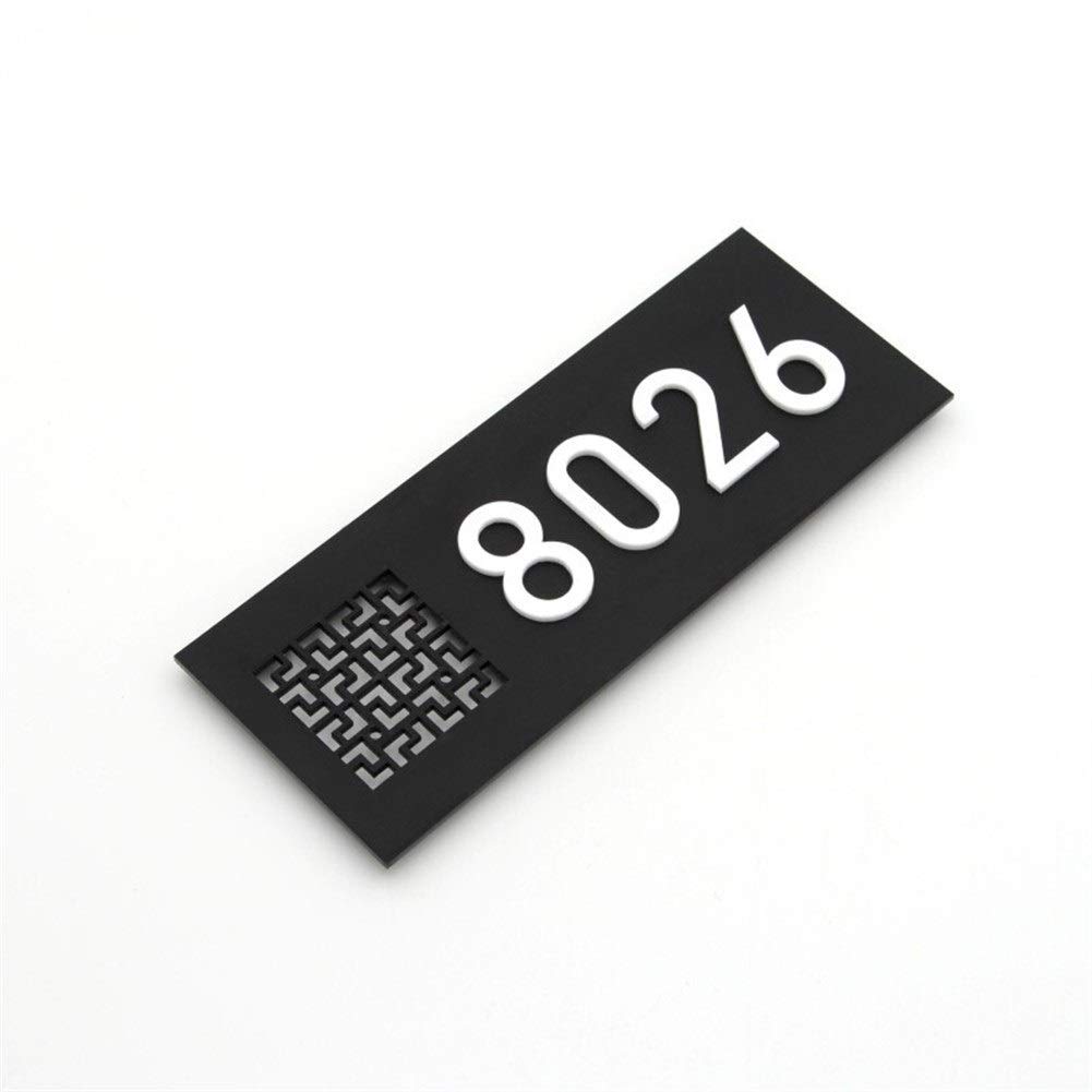 ZXF - Numeri per casette in acrilico di Encargo, casa della porta, numero di hotel, segnalazione, numero civico per porta, personalizzabile 18x7cm a