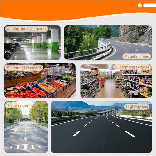 Miroir de circulation convexe grand angle orientable pour parking de supermarché - 6