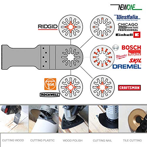 HAOLI 66 pcs/set Oscillating Tool Saw Blades Multitool Blades Accessories Kit
