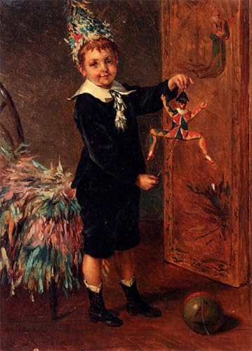 Lienzo de arte il giovane intrattenitore de Albert Roosenboom para pared de salón, 60x90cm