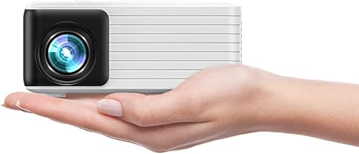 YOTON Y3 Mini Beamer Klein 1080P Unterstützt 15000L 50% Zoom Elektronische Trapezkorrektur, Tragbar Heimkino Projektor Outdoor Projector Kompatibel mit HDMI/USB/Phone/PS5/TV Stick