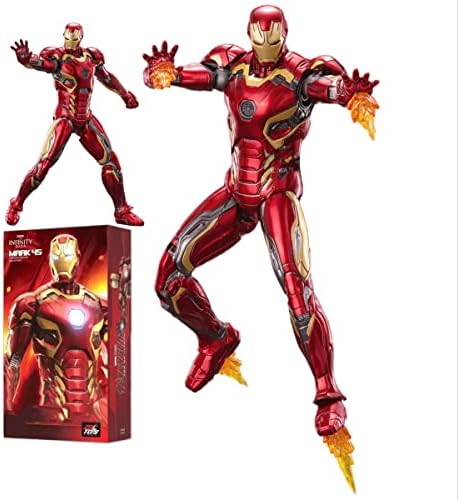 LonullyMege Ironman MarK45 Action Figure-2023 New Released 7 Inch Exquisite Painting Collection Movable Model Toys (1/10 Scale)