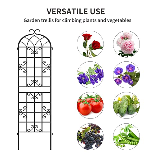 YITAHOME-Garden-Trellis-Garden-Fencing-for-Climbing-Plants-4-Pack-Decorative-Plant-Trellis-Vegetables-and-Flower-Trellis-for-Outdoor-Patio-197866-inches YITAHOME Garden Trellis Garden Fencing for Climbing Plants 4 Pack Decorative Plant Trellis Vegetables and Flower Trellis for Outdoor Patio 197866 inches