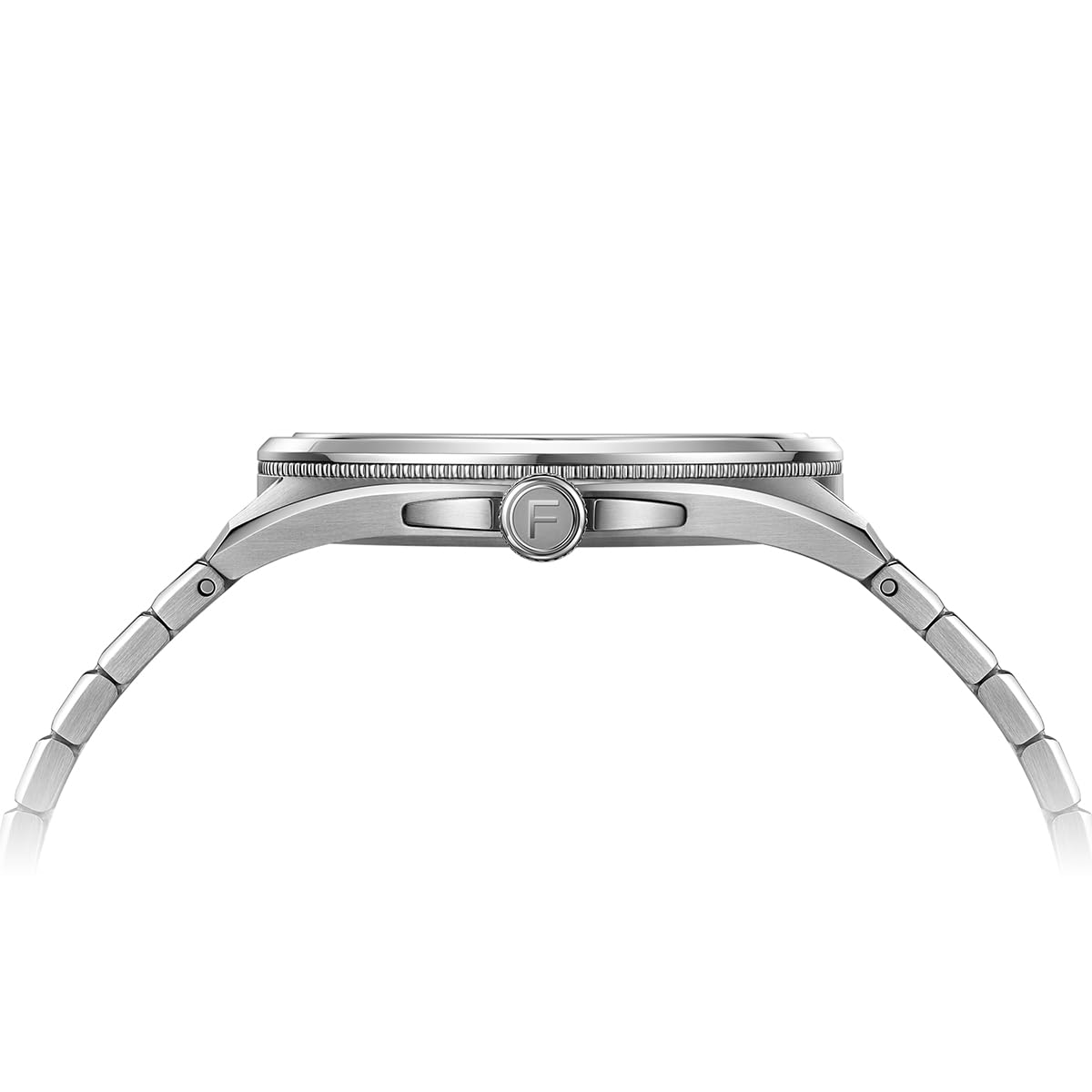 FIYTA Mechanische Automatikuhr, großes ausgehöhltes transparentes Zifferblatt, synthetischer Saphir, Herren-Armbanduhr aus Edelstahl, Blau, 42mm, Kleideruhr