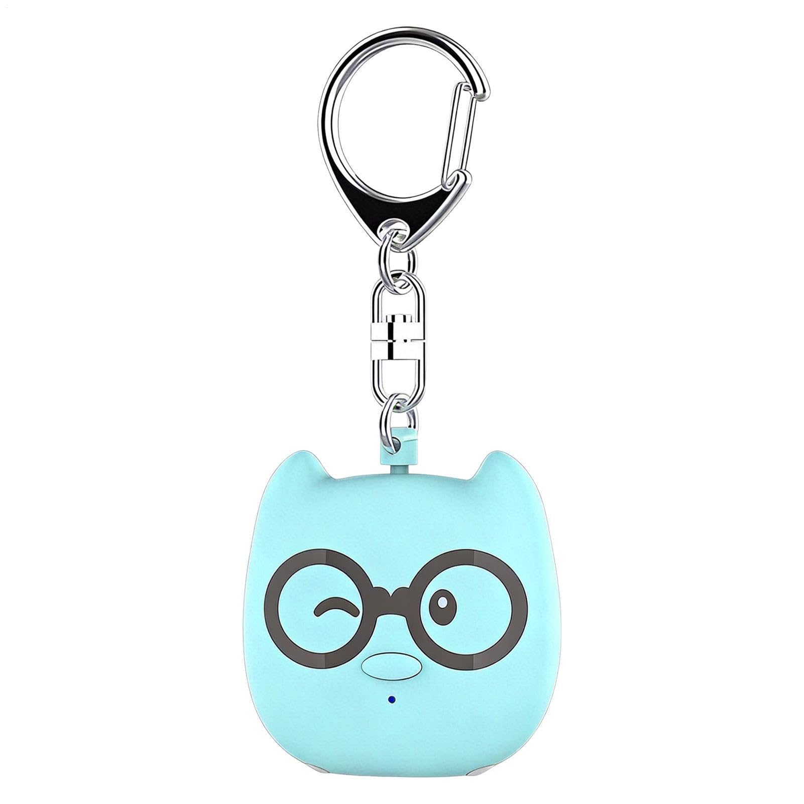 Alarma de Seguridad Personal, Alarma Personal portátil con iluminación LED e Interfaz USB, Llavero de Sirenas Extra Fuerte Recargable para Mujeres, Hombres, niños y Personas Mayores