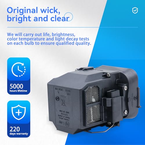 Lámpara de reemplazo para proyector Epson ELPLP75 PowerLite miniatura 2