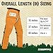 FORESTER Chainsaw Chaps for Men & Women | Apron Style Men's Chain Saw Chaps with Pocket & Adjustable Waist | Chainsaw Safety Equipment | Orange 37