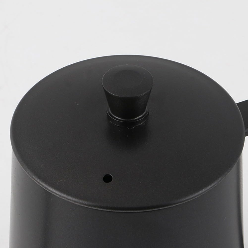 Cafeteras de goteo manual, construcción de acero inoxidable, capacidad de 350 ml y 600 ml (negro 600 ml)