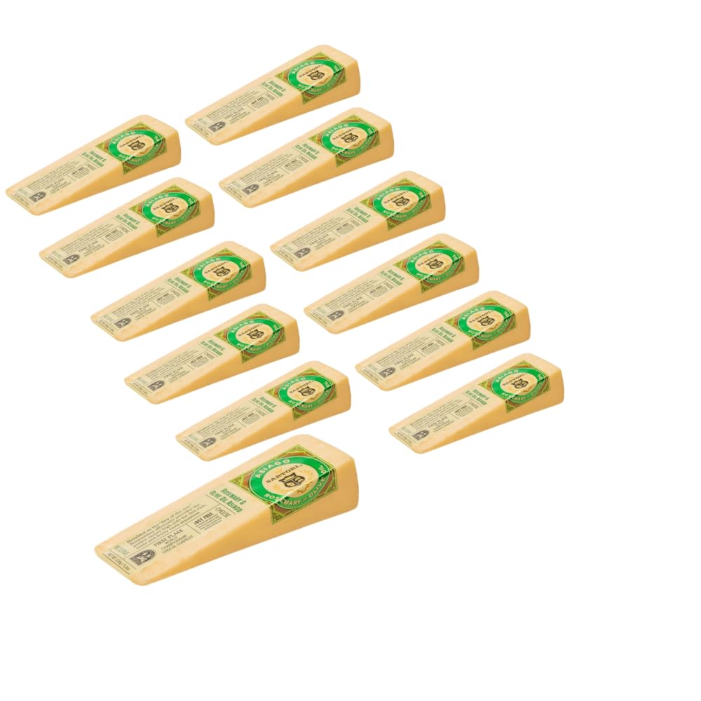 Reserve Rosemary and Olive Oil Asiago Cheese Wedge, 5 Ounce -- 12 per case.
