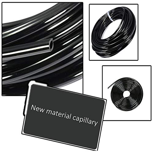 Shhjjpy PVC Watering Tubing Hose Pipe 8/11mm for DIY Micro Dripper Garden Irrigation System 100m 328ft Black