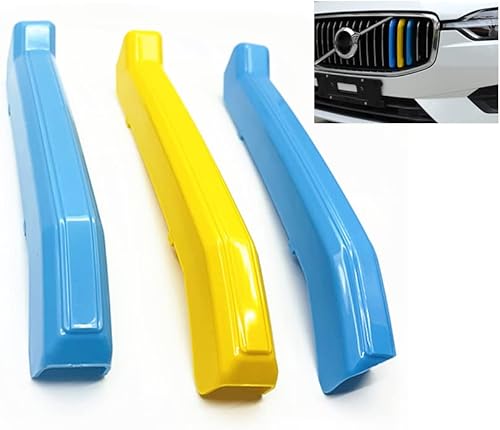 Miniatura 7 de SANRILY Moldes de rejilla de color M compatibles con Volvo XC60 2022 Front Center Rejillas de riñón Tricolor M Sport Front Grill Tapas