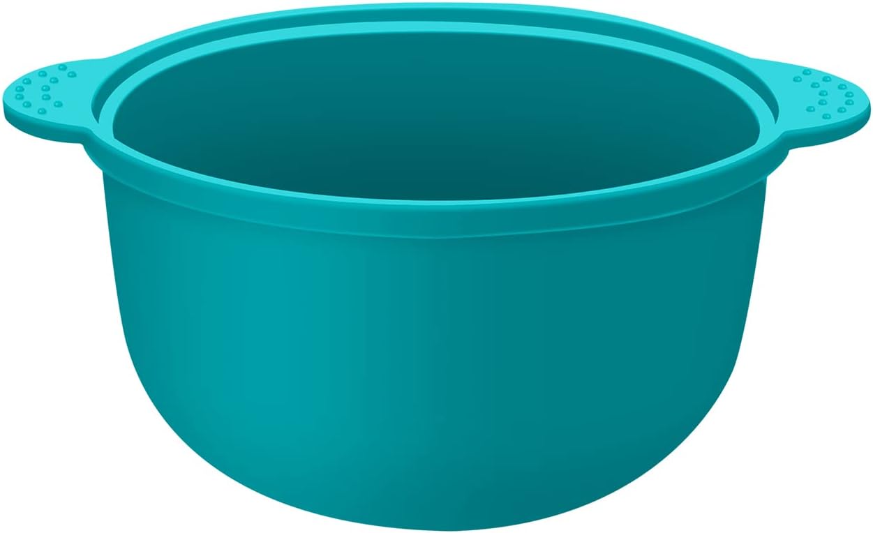 KOTAMU Foldable Silicone Wax Warmer Liner, Wax Warmer Replacement Pot, Easy to Clean Silicone Bowl for 16oz Waxing Kit and Wax Melt Warmer, Silicone Wax Pot Liner for Hard Wax Beads and Sugar Wax