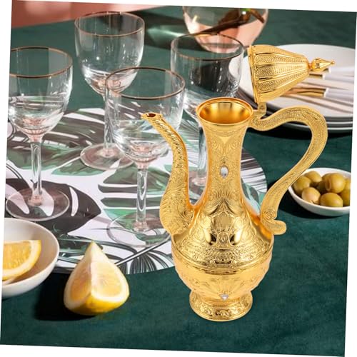 Pot à vin rétro ABOOFAN, récipient en alliage, cadeau de table