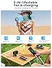 HandFan Mini Ventilador Portátil con Pilas 5200mAh Banco de alimentación Ventilador de Mano Personal 3 Velocidades/Tiempo de Trabajo 5-20H para el hogar al Aire Libre el Recorrido Que acampa #2