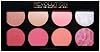Revolution Ultra Blush Palette Sugar and Spice, Pembe Tonları, 8'li Blush Paleti