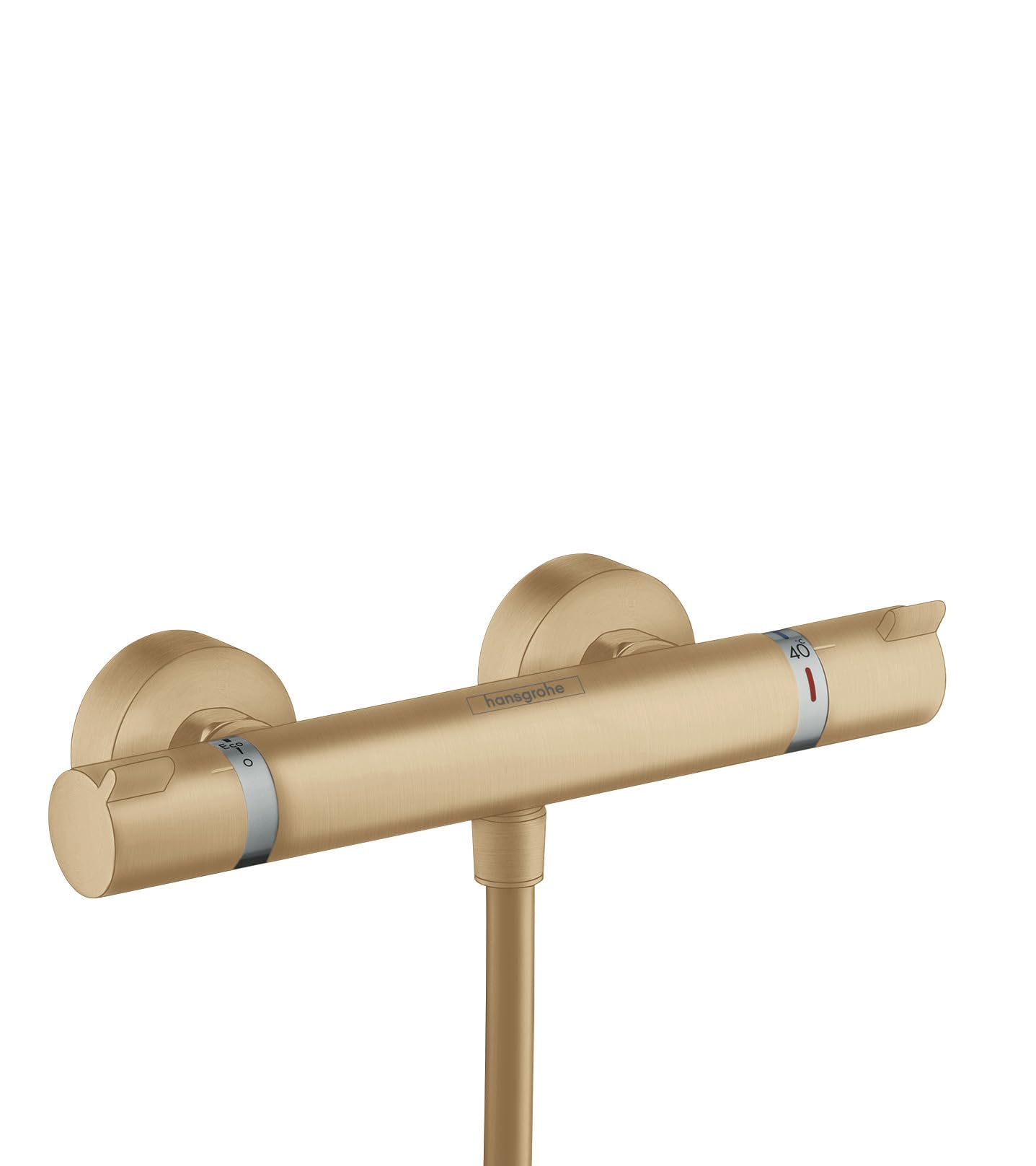 Ecostat Thermostatic Shower Mixer Comfort For Exposed Installation, Brushed Bronze, 13116140