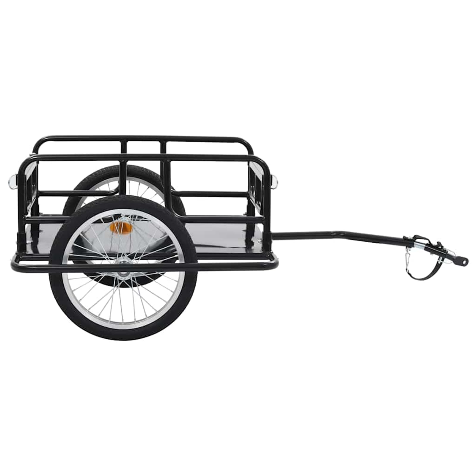 Tidyard Stahl Fahrradanhänger 50 kg Tragfähigkeit Kugel-Kupplung Klappbar für vielseitigen Transport