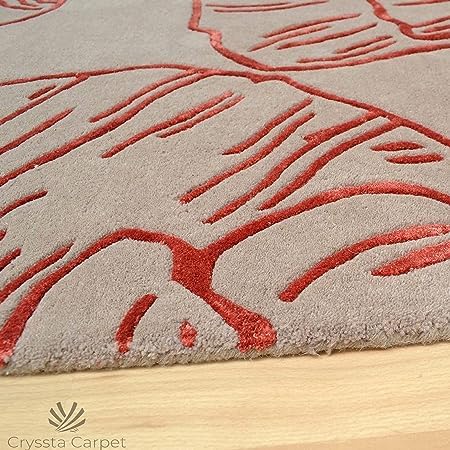 Image of Soft Pure Woolen Modern Collection Tufted Carpet for Living Room,Bedroom'Kitchen and Hall (11 X 15) Feet