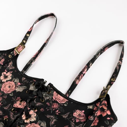 Image of Scarlet Darkness Corset Belt for Women Floral Renaissance Underbust Corset