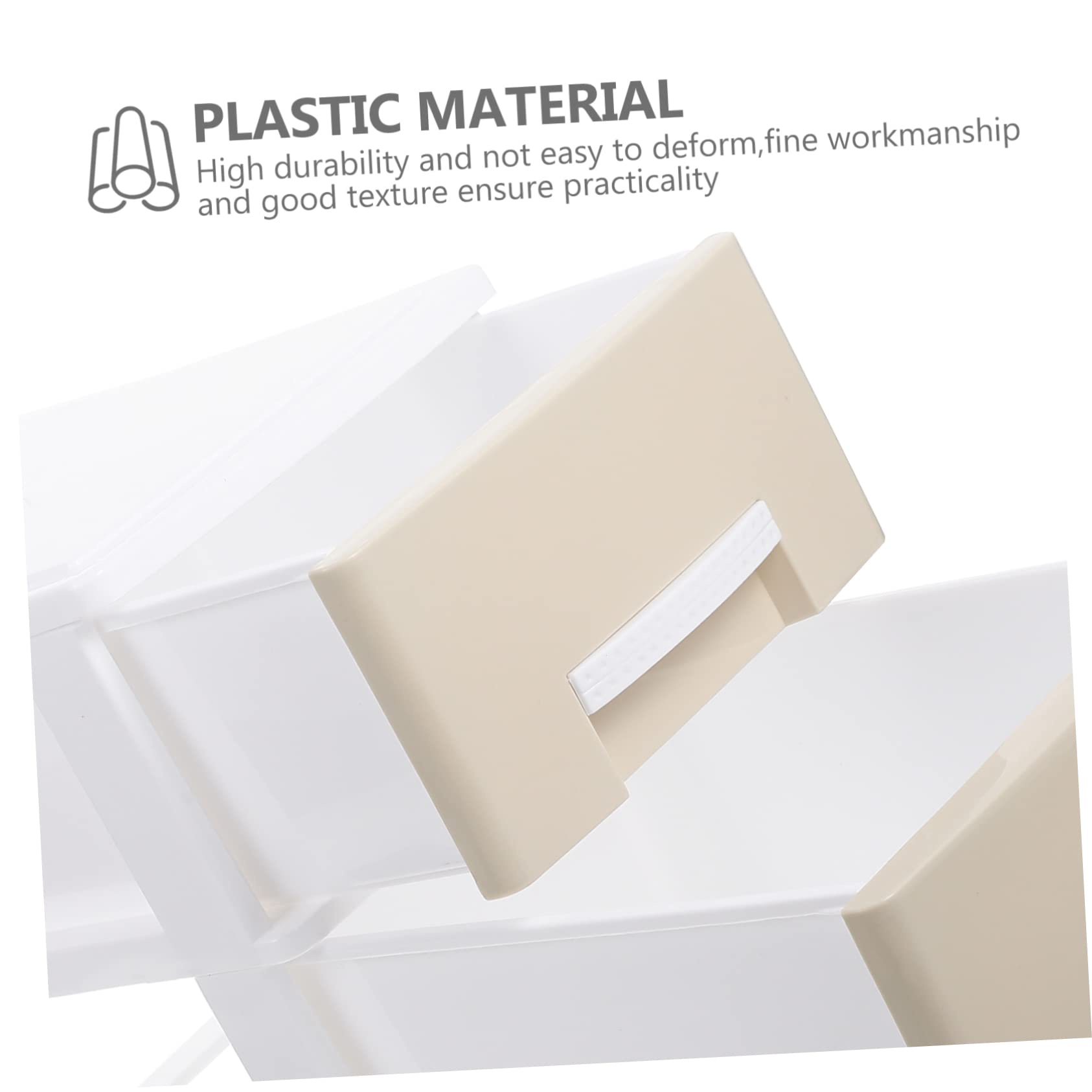 MAGICLULU Transparente Desktop Aufbewahrungsbox mit Schublade, 2-lagig