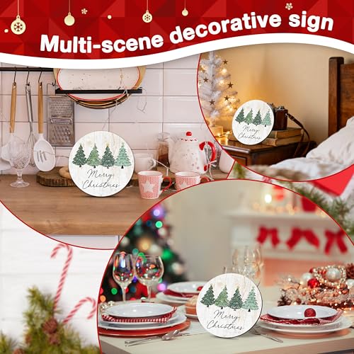 Panneau décoratif en bois de Noël compact pour petits espaces de bureau