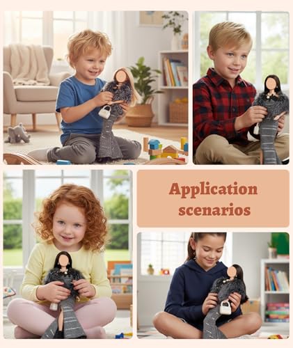 Image of Doll Clothes Set, Doll Dress for Role-Play Activities, Creative Fashion Combinations for Storytelling Games, Complete Outfit with Dress, Shoes, and Accessories for Interactive Play (Colour)