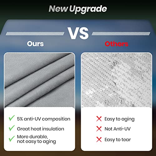 Xgear Windproof Upgraded 30' - 33' Rv Cover Travel Trailer Cover, Extra-Thick 5 Layers Anti-Uv Top, Rip-Stop With 2Pcs Extra Straps #TOP3