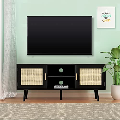 Best Black Rattan Media Console