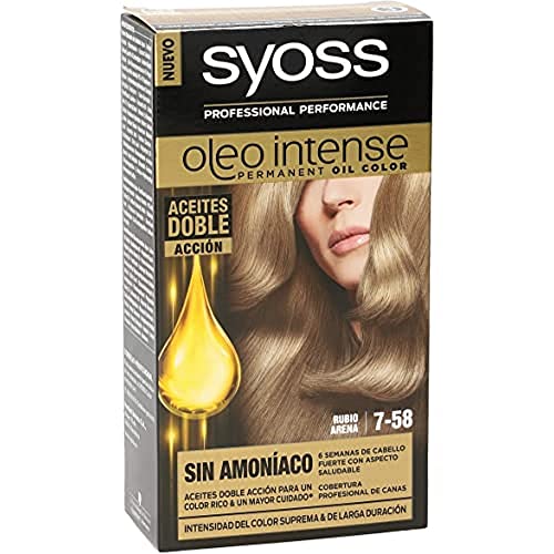 SYOSS - Oleo Intense Coloración Permanente Sin Amoníaco - Tono 7.58 Rubio Arena Cover
