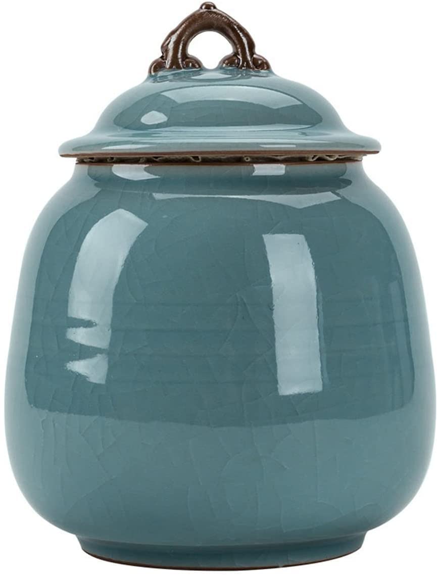SBZIOJHDR ceramic tea jar, Ceramic Tea Jar,Jars Containers,Kitchen Food Storage Canister, Leaf Sealed Box for