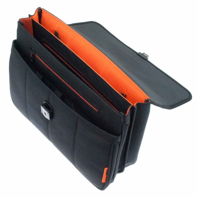 Davidts BRIEFCASE 41cm Double + Front Pocket The Davidt's Chase Black (Noir)