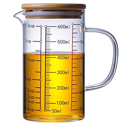 Caraffa Graduata In Vetro Pyrex 1L - Antimacchia, Deluxe, Per Liquidi E Cucina