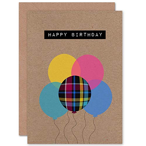 Wee Blue Coo Grußkarte ‚Who Cares Scotland‘ Mit Tartan & Kerzen – Premium Qualität 15x15 Cm