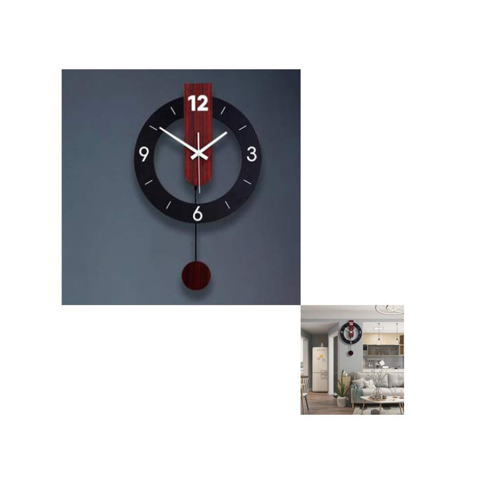 Horloge murale silencieuse a quartz REYG pour un salon paisible et confortable