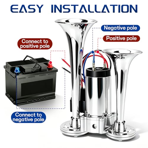 BURMONG 600DB Dual Trumpet Air Horn