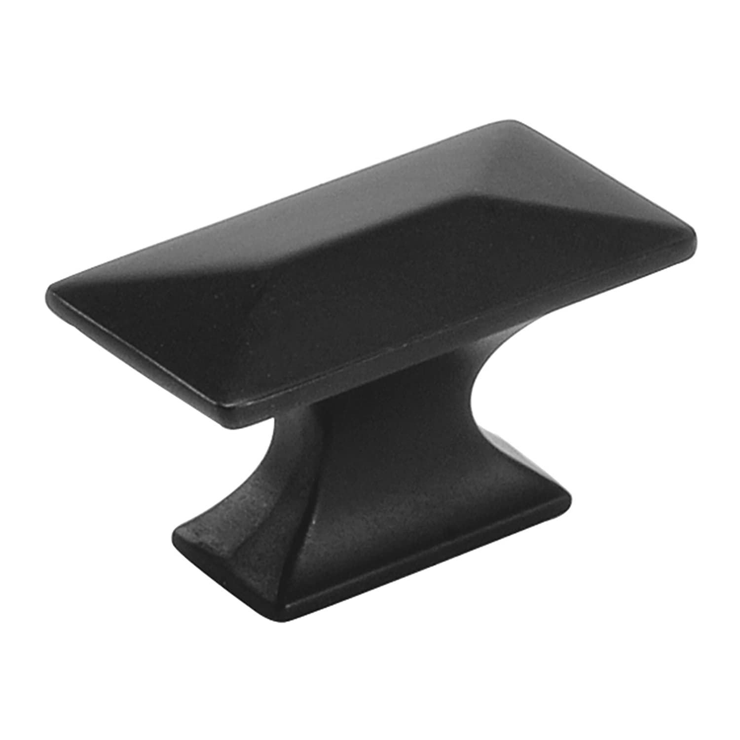 Bouton de porte noir mat 3,5x4,9 cm pour relooker un meuble tendance