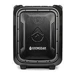 ECOXGEAR EcoBoulder+ GDI-EXBLD810 Rugged Waterproof Floating Portable Bluetooth Wireless 100 Watt Speaker and PA System (Gray) - Image 3