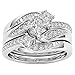 Womens Fashion Diamond Wedding Ring, Cnebo Elegant Heart Diamond CZ Zircon Ring,Couple Men Women Engagement Ring Jewelry Valentines Gift