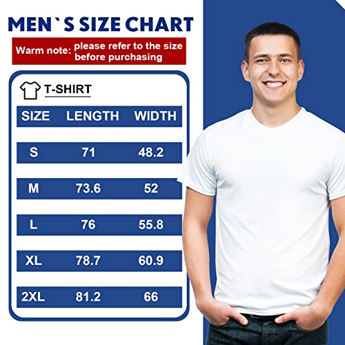 Handepo 6 Pcs Men Sublimation Blank T Shirt White Polyester Short Sleeve Blank Crew Neck T Shirts for Printin2