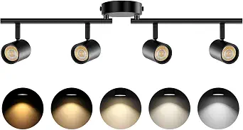 VANoopee 5-Color Dimmable LED Track Lighting Fixture for Kitchen