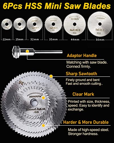 Rocaris 30 Pack Woodworking Chamfer Drilling Tools, Including Countersink Drill Bits, Wood Plug Cutter, Center Punch, Cutting Twist Drill Bits, Mini Saw Blades #TOP3