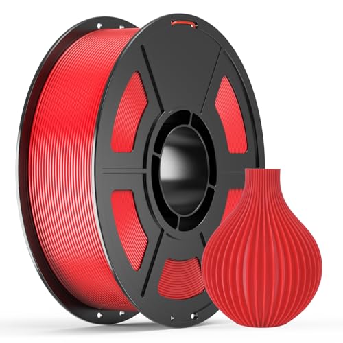 IEMAI High Speed PETG 3D Printer Filament 1.75mm, 600mm/s Fast Printing, 1kg Spool (2.2lbs) Dimensional Accuracy +/- 0.02mm, for Bambu Lab, FDM Printers, Red
