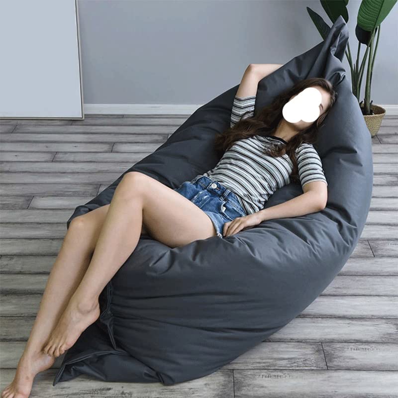 Funda de puff asiento para sillas de salón sofá modular cuadrado azul 5