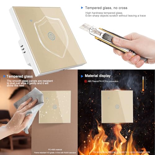 Interrupteur connecté HomeKit avec minuterie programmable et commande tactile - 5