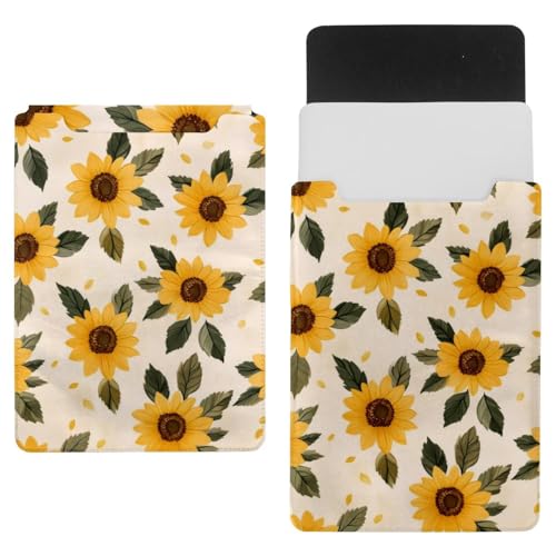 Funda para portátil de 35.1 x 25.9 cm con diseño de girasoles para ordenar tu maletín de trabajo