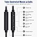 Joysico Wired Over The Ear Earbuds with Microphone Volume Control Ear Hook and Case, Sweatproof Sport Earphones for Running Exercise Gym Workout, Wrap Around Headphones for Cellphones, Laptop, Tablet
