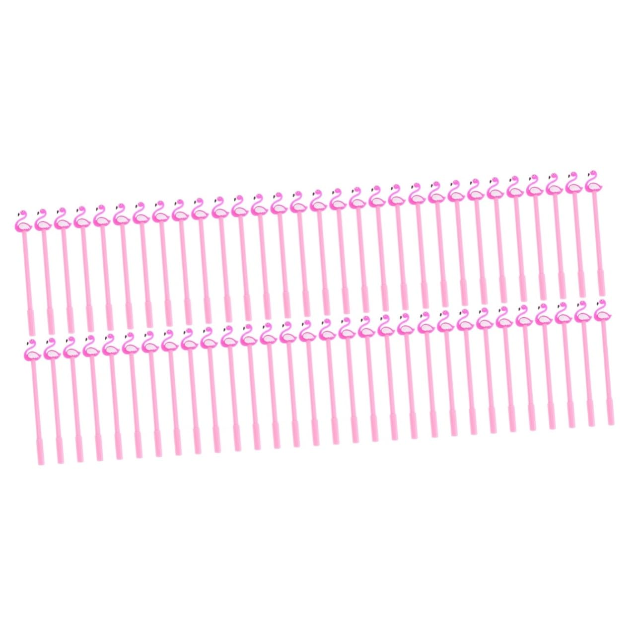 Housoutil 60 Pièces Stylo Gel Flamingo pour Garçon Fille Fournitures Scolaires et Design Animé pour École et