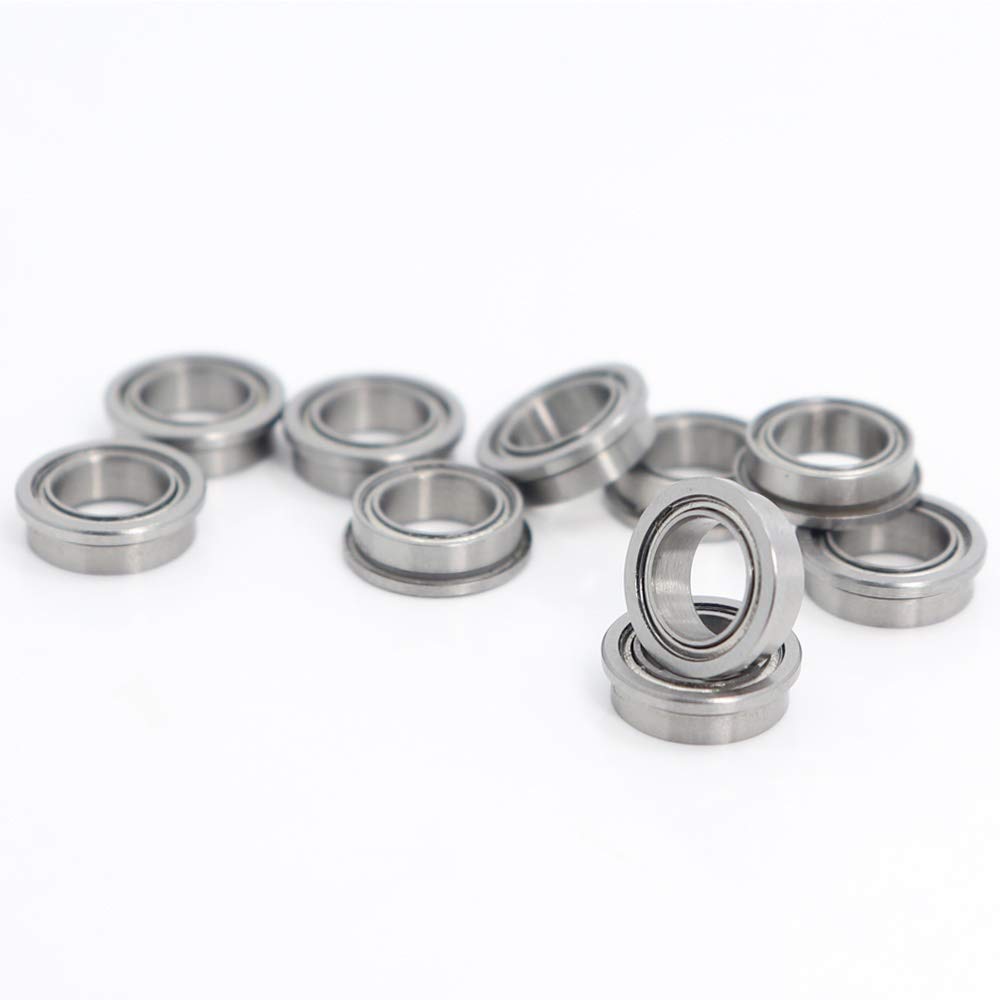 FR2-5ZZ FR2-5 Z ZZ Brida de Apoyo ABEC-1 (10 PCS) Pulgada con Bridas rodamientos de Bolas 3.175x7.938x3.571 mm
