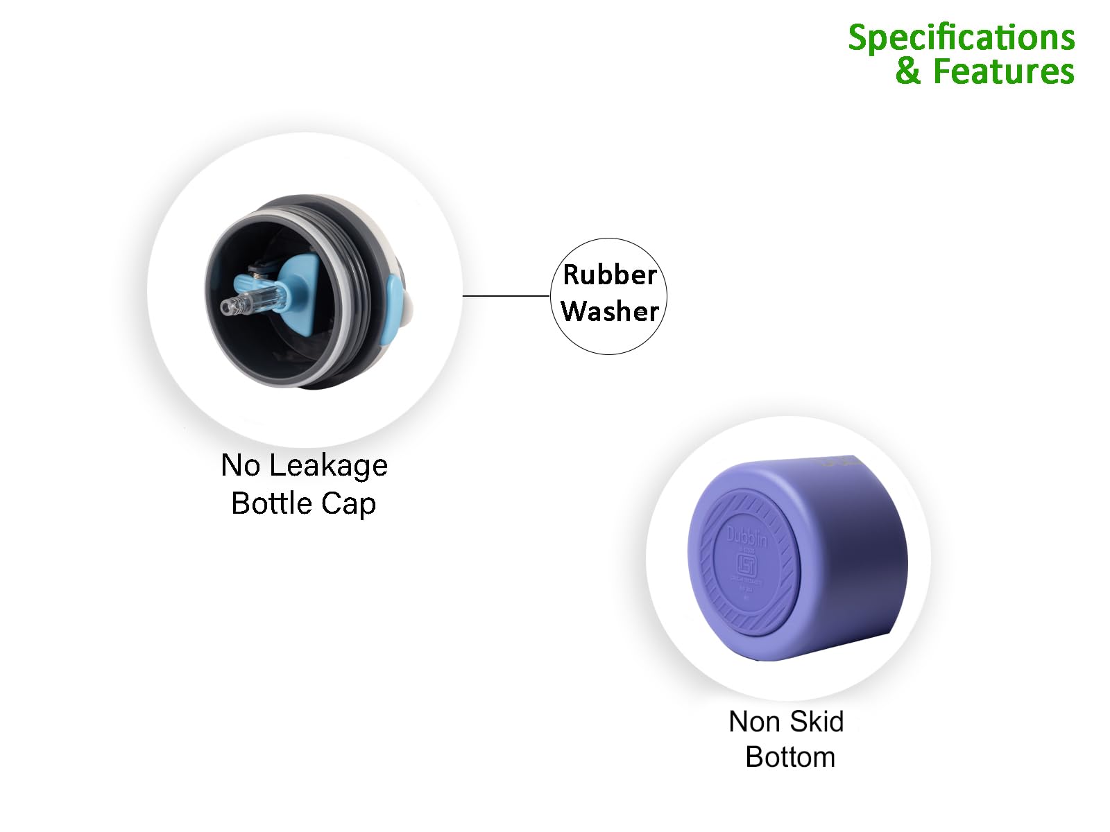 Dubblin Water Bottle - Hot & Cold 1000ml -5