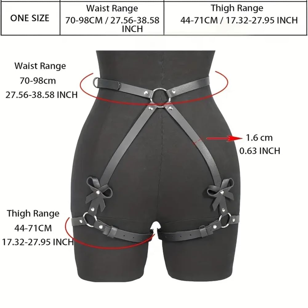 Cinghia in pelle PU, cinghie per il corpo e per le gambe, bendaggi